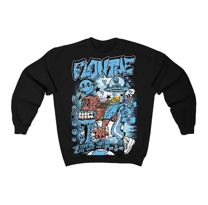 Legend Blue 11s Flontae Crewneck Sweatshirt I Believe Graphic