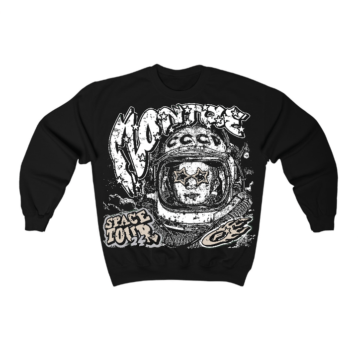 Reverse Metallic 5s Flontae Crewneck Sweatshirt Get Around Graphic