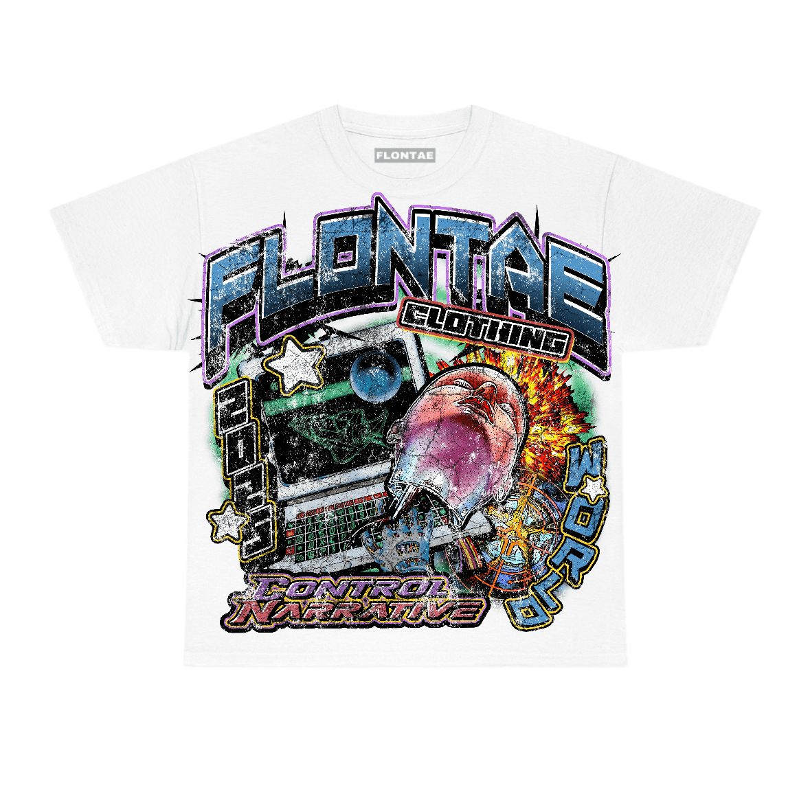 Flontae T-Shirt Control The Narrative Graphic