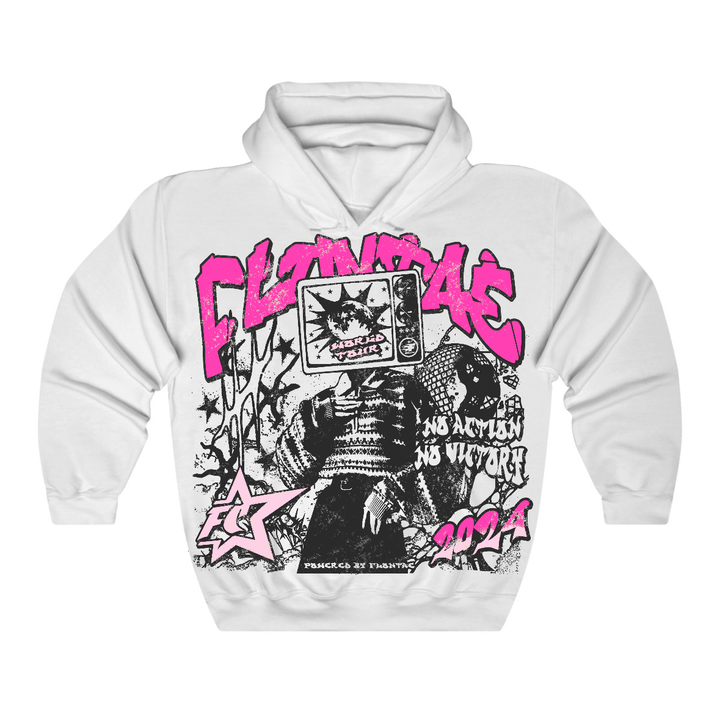 Triple Pink Dunk Low Flontae Hoodie No Victory Graphic
