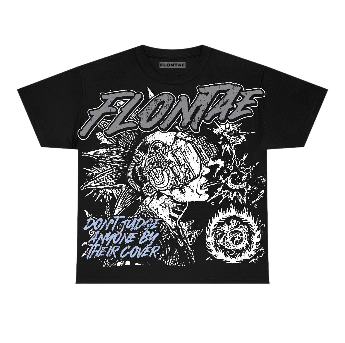 Wolf Grey 5s Flontae T-Shirt Don't Judge Graphic