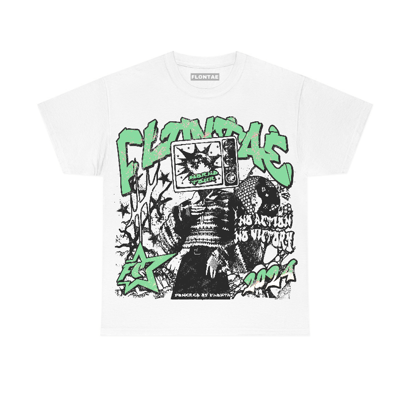 Green Glow 1s Flontae T-Shirt No Victory Graphic