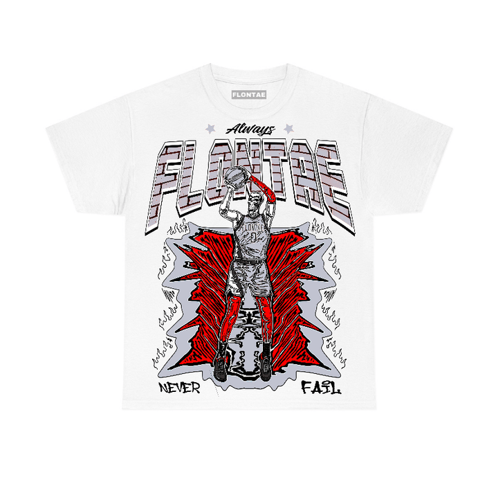 Black Cement 3s Flontae T-Shirt Never Fail Graphic