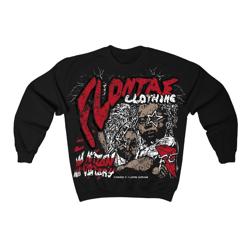 Flu Game 12s Flontae Crewneck Sweatshirt No Action Graphic