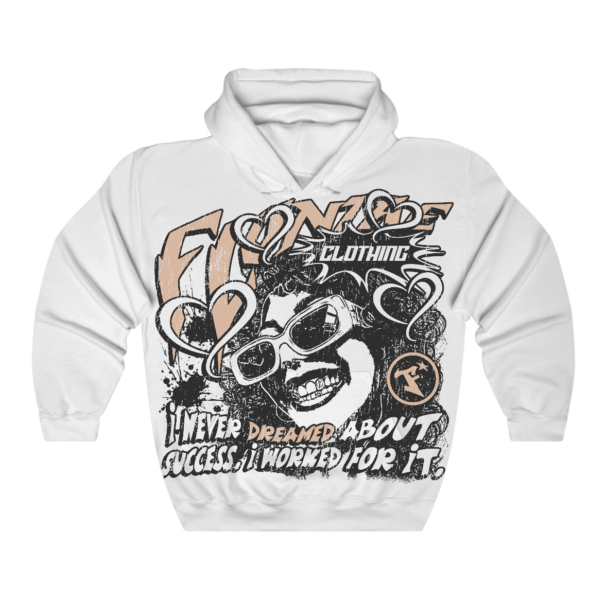 Cozy Girl 4s Flontae Hoodie Never Dream Graphic