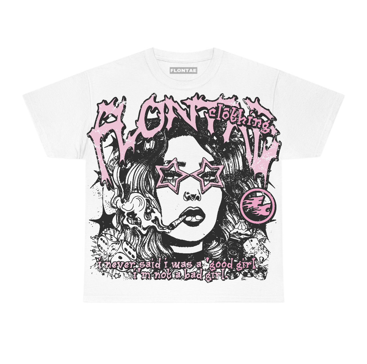 Pearl Pink 12s Flontae T-Shirt Keep Quiet Graphic