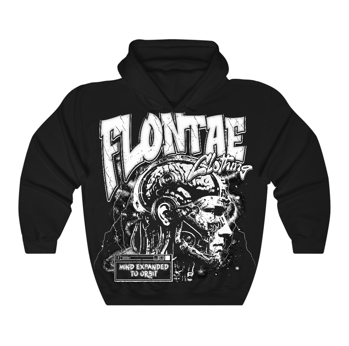 Black Cat 4s Flontae Hoodie Skullexa Graphic