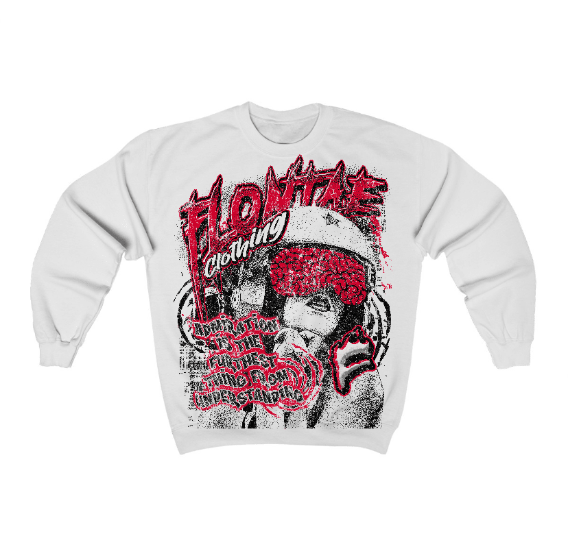 Red Taxi 12s Flontae Crewneck Sweatshirt Understand Graphic