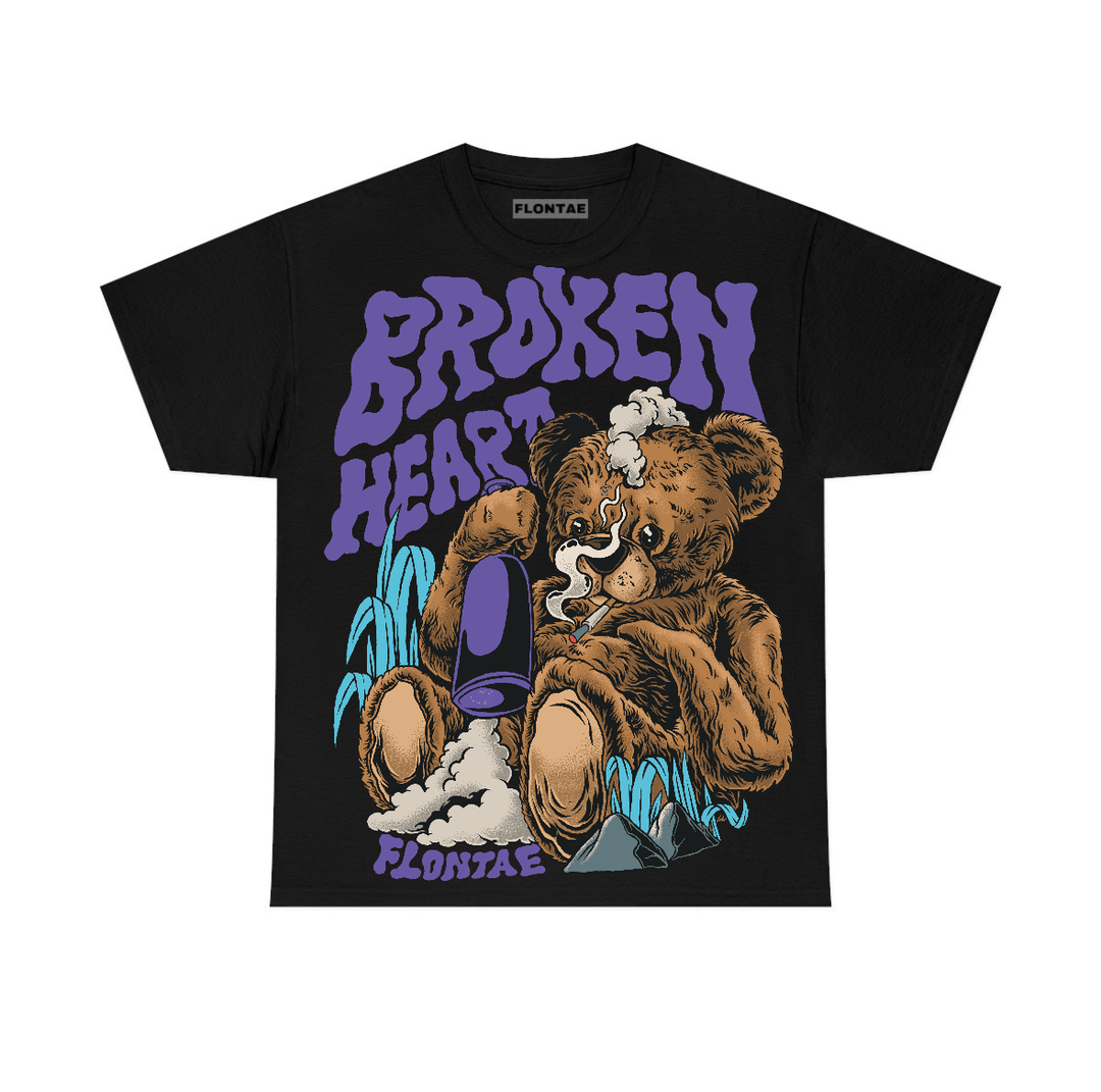 Aqua 8s Flontae T-Shirt Broken Heart Graphic