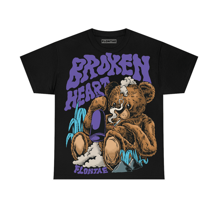Aqua 8s Flontae T-Shirt Broken Heart Graphic