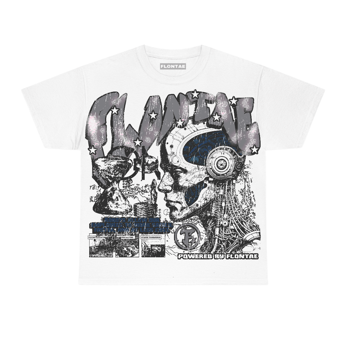 Flint Grey 9s Flontae T-Shirt Smartness Graphic