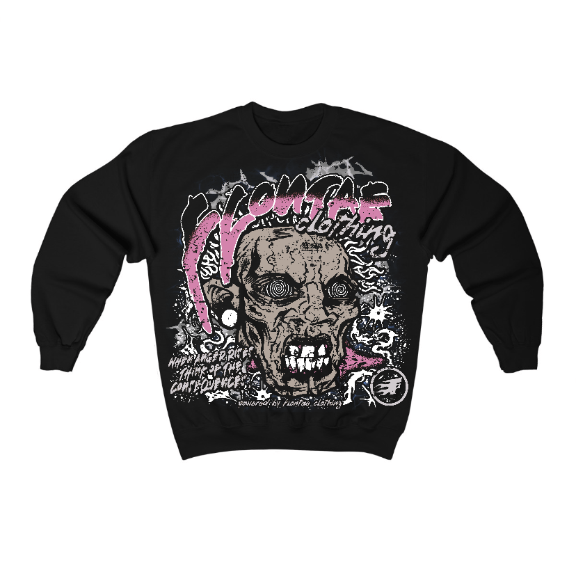 Orchid 4s Flontae Crewneck Sweatshirt Consequences Graphic