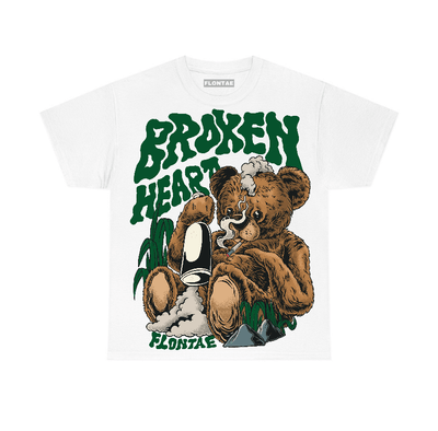 Pine Green 13s Flontae T-Shirt Broken Heart Graphic