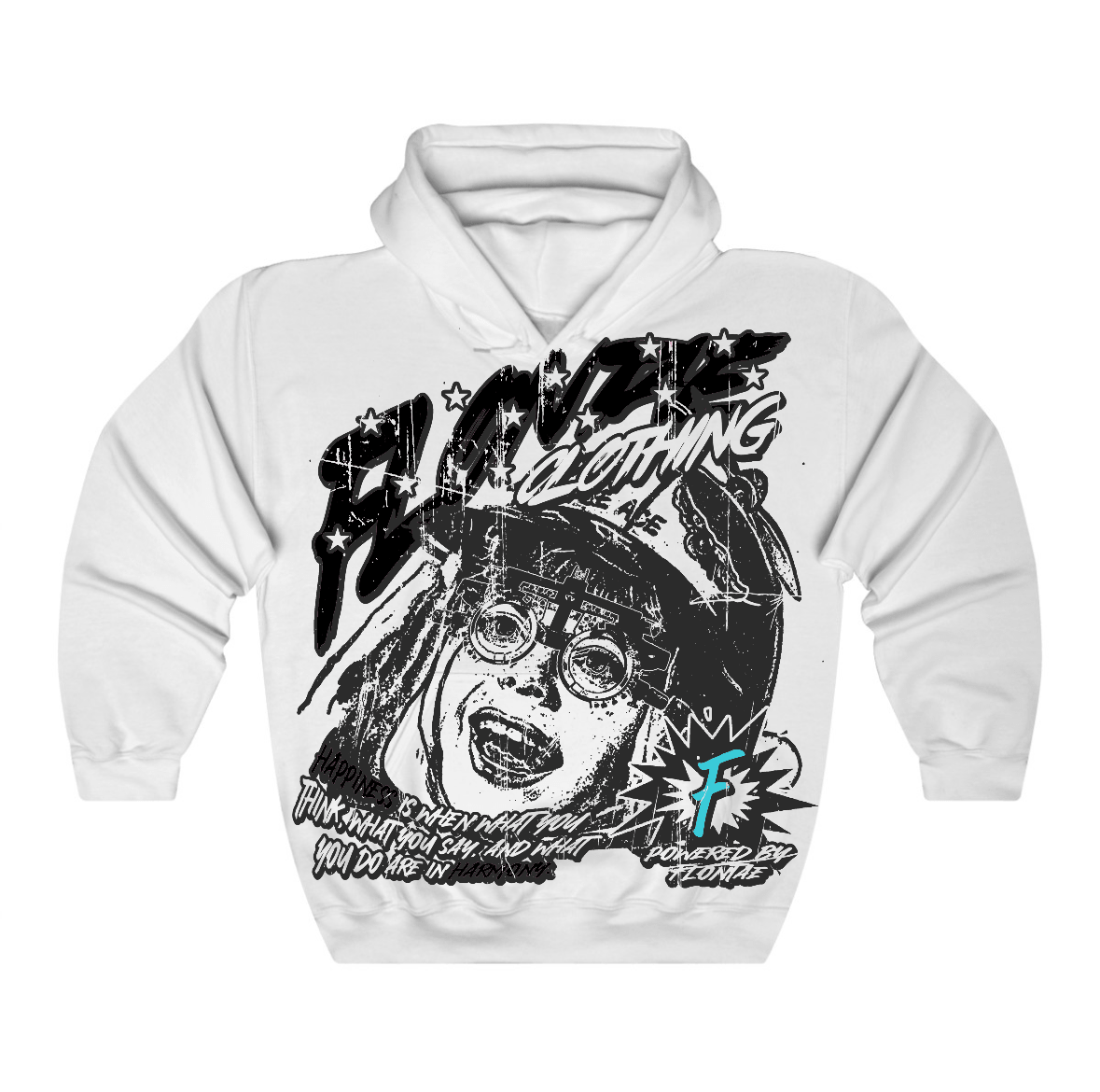 Gamma Blue 11s Flontae Hoodie Always Smile Graphic