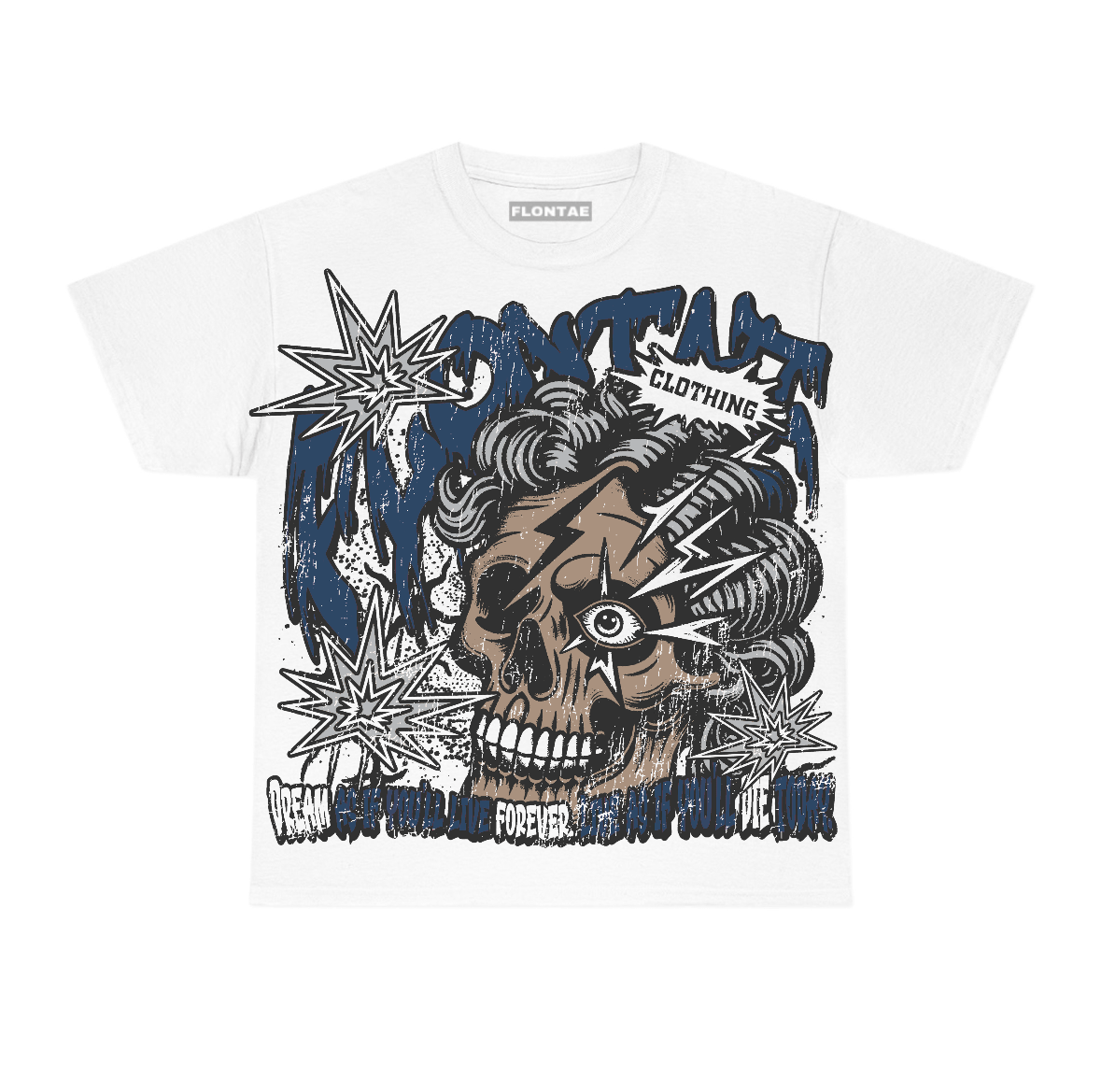 French Blue 12s Flontae T-Shirt Dream Graphic