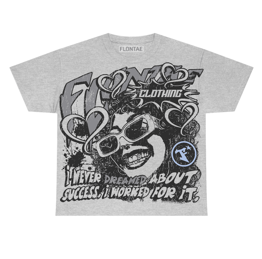 Wolf Grey 5s Flontae T-Shirt Never Dream Graphic