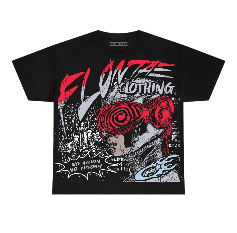 Black Metallic Reimagined 5s Flontae T-Shirt Justify Graphic