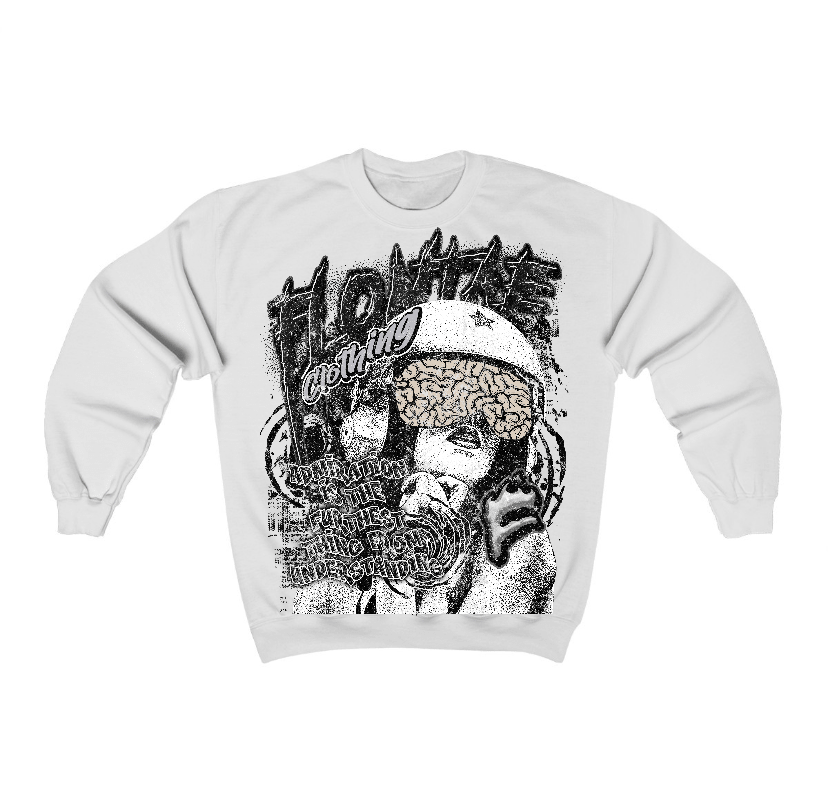 Reverse Metallic 5s Flontae Crewneck Sweatshirt Understand Graphic