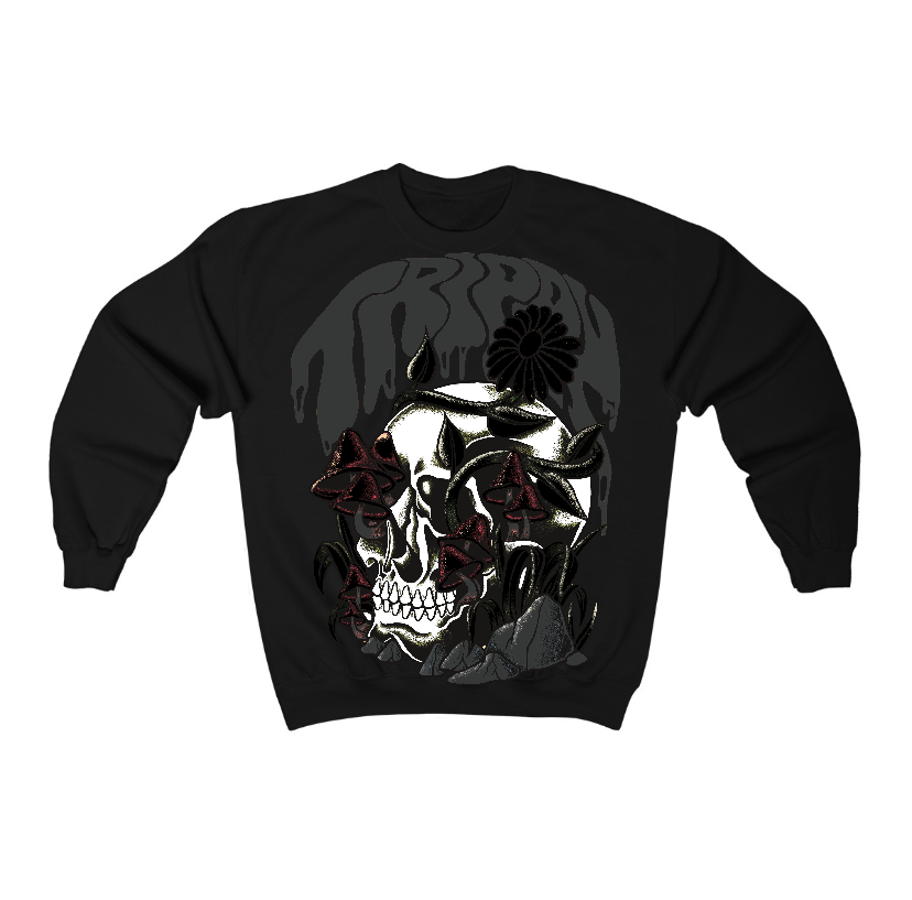 Black Cat 3s Flontae Sweatshirt Trippin Graphic