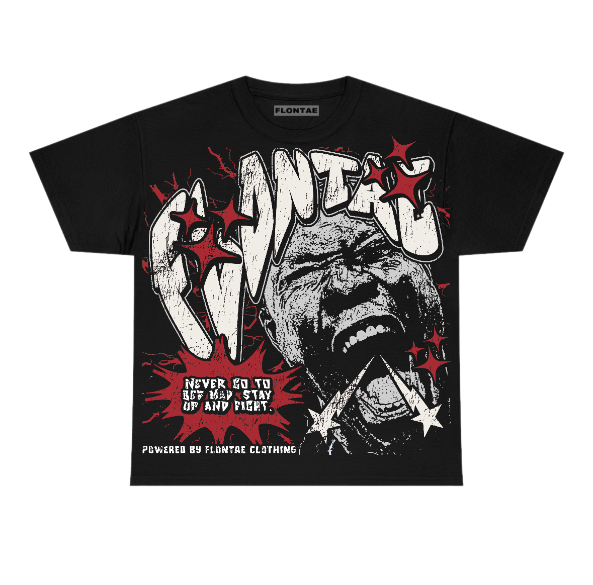 Valentine's Day 4s Flontae T-Shirt Never Quit Graphic