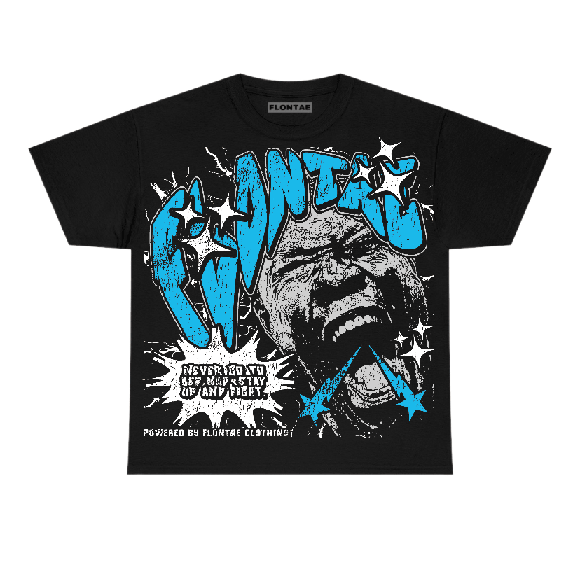 Powder Blue 9s Flontae T-Shirt Never Quit Graphic