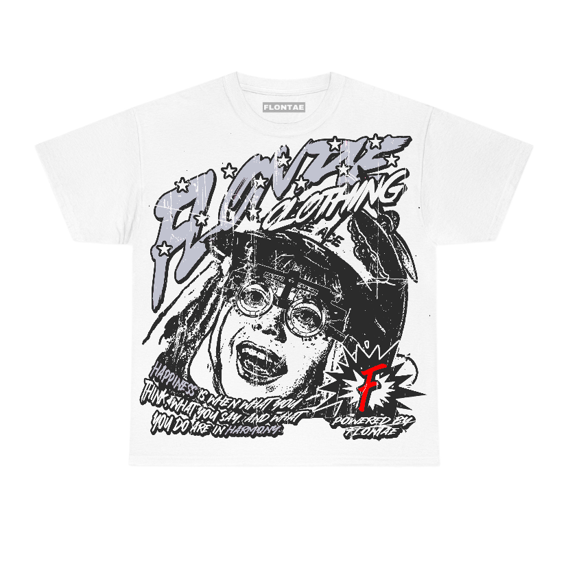 Black Cement 3s Flontae T-Shirt Always Smile Graphic