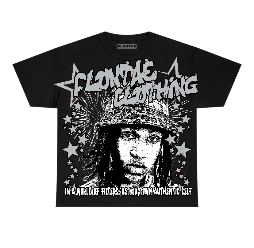 Wolf Grey 12s Flontae T-Shirt Be Yourself Graphic