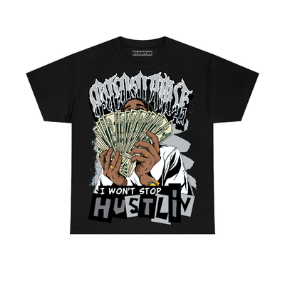 Wolf Grey 12s Flontae T-Shirt Hustlin Graphic