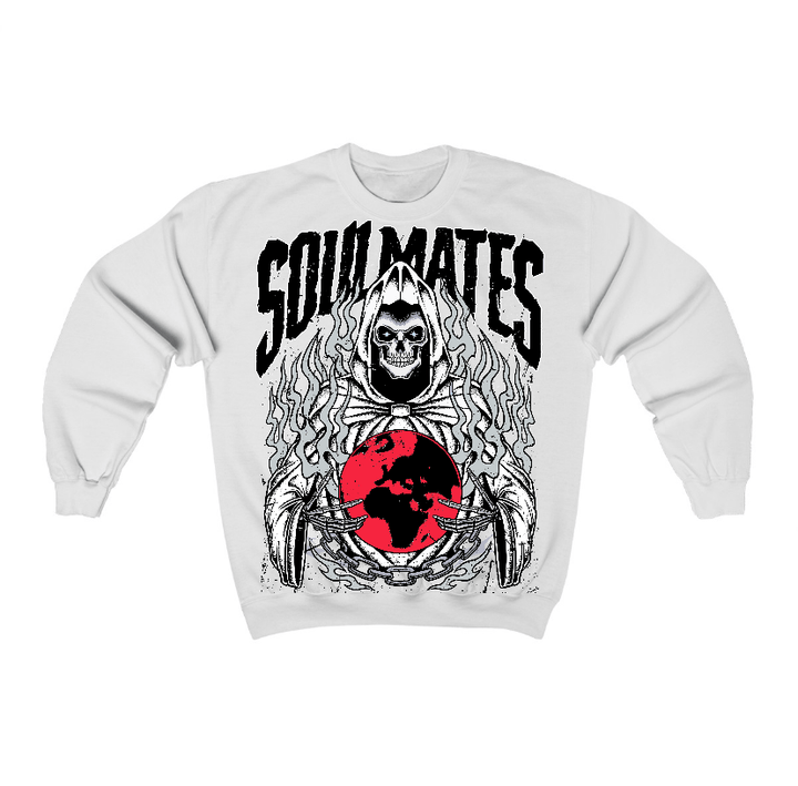 Black Metallic Reimagined 5s Flontae Crewneck Sweatshirt Soulmates Graphic