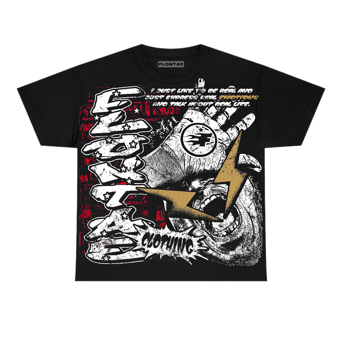 Taxi 12s Flontae T-Shirt Too Honest Graphic