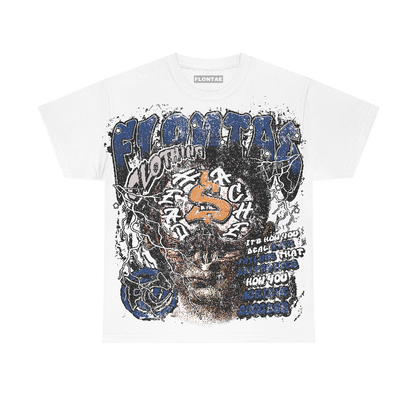 Navy 4s Flontae T-Shirt Headstorm Graphic