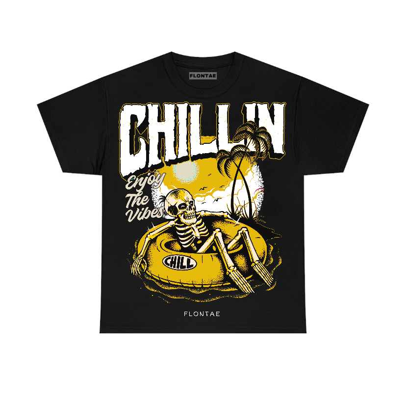 Vivid Sulfur 4s Flontae T-Shirt Chillin Graphic