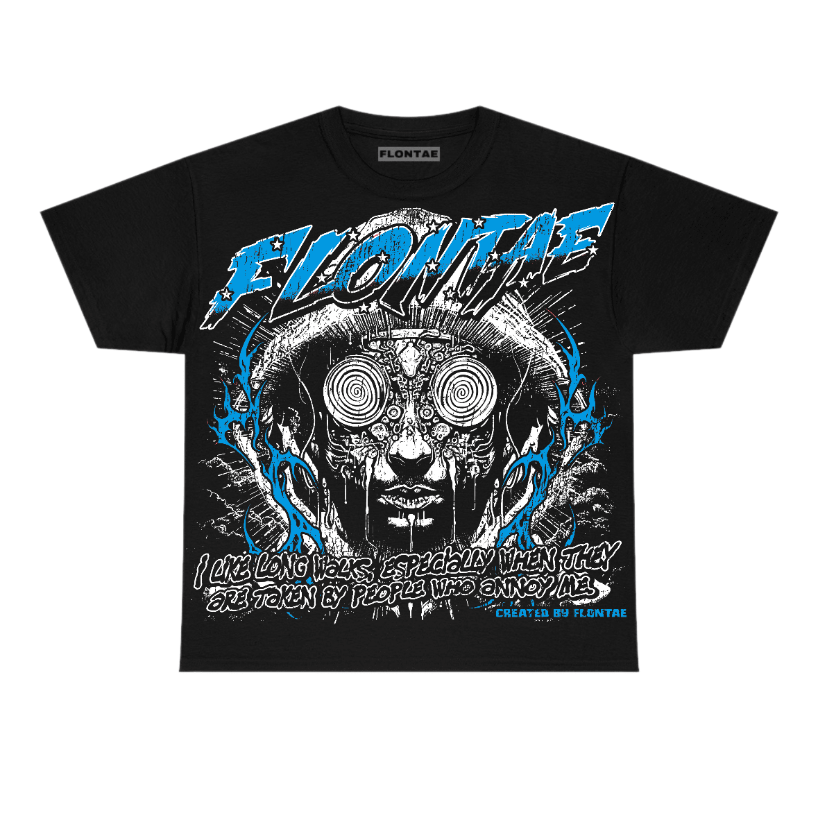 University Blue Reimagined 1s Flontae T-Shirt Speciality Graphic