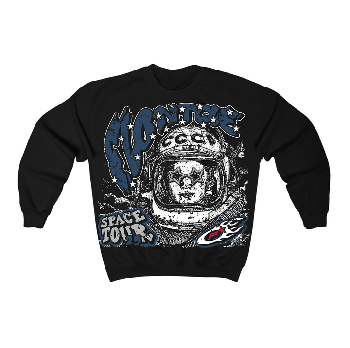 French Blue 12s Flontae Crewneck Sweatshirt Get Around Graphic