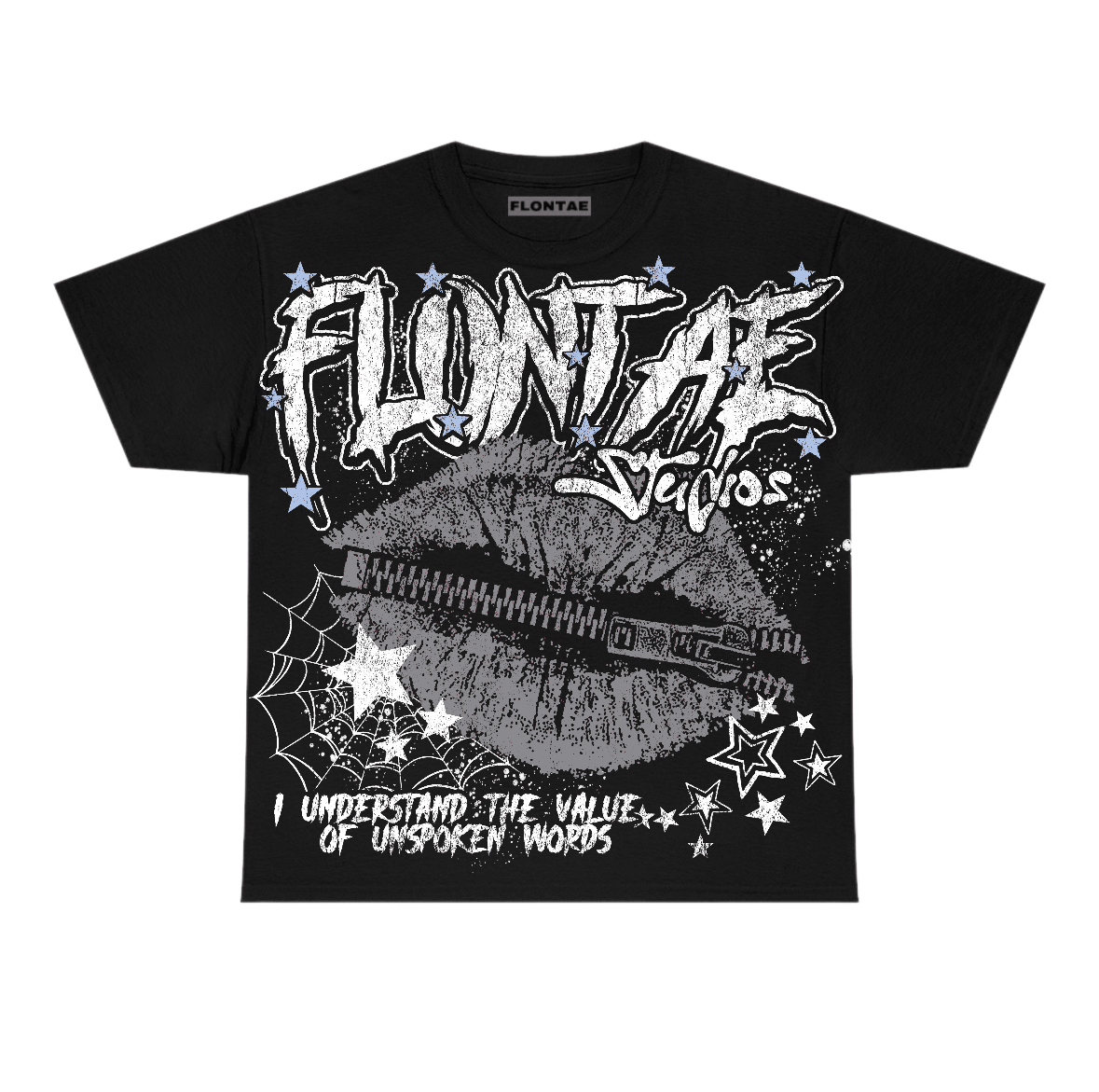 Wolf Grey 5s Flontae T-Shirt Unspoken Graphic