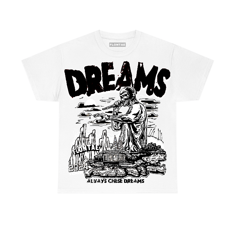 White Thunder 4s Flontae T-Shirt Always Chase Dreams Graphic