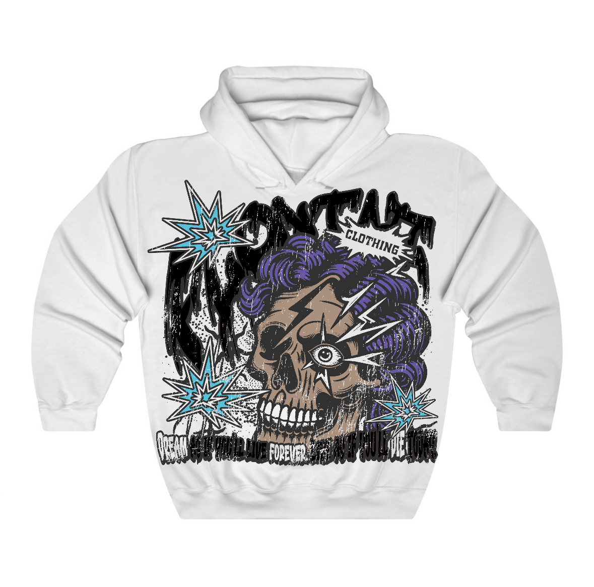 Aqua 8s Flontae Hoodie Dream Graphic