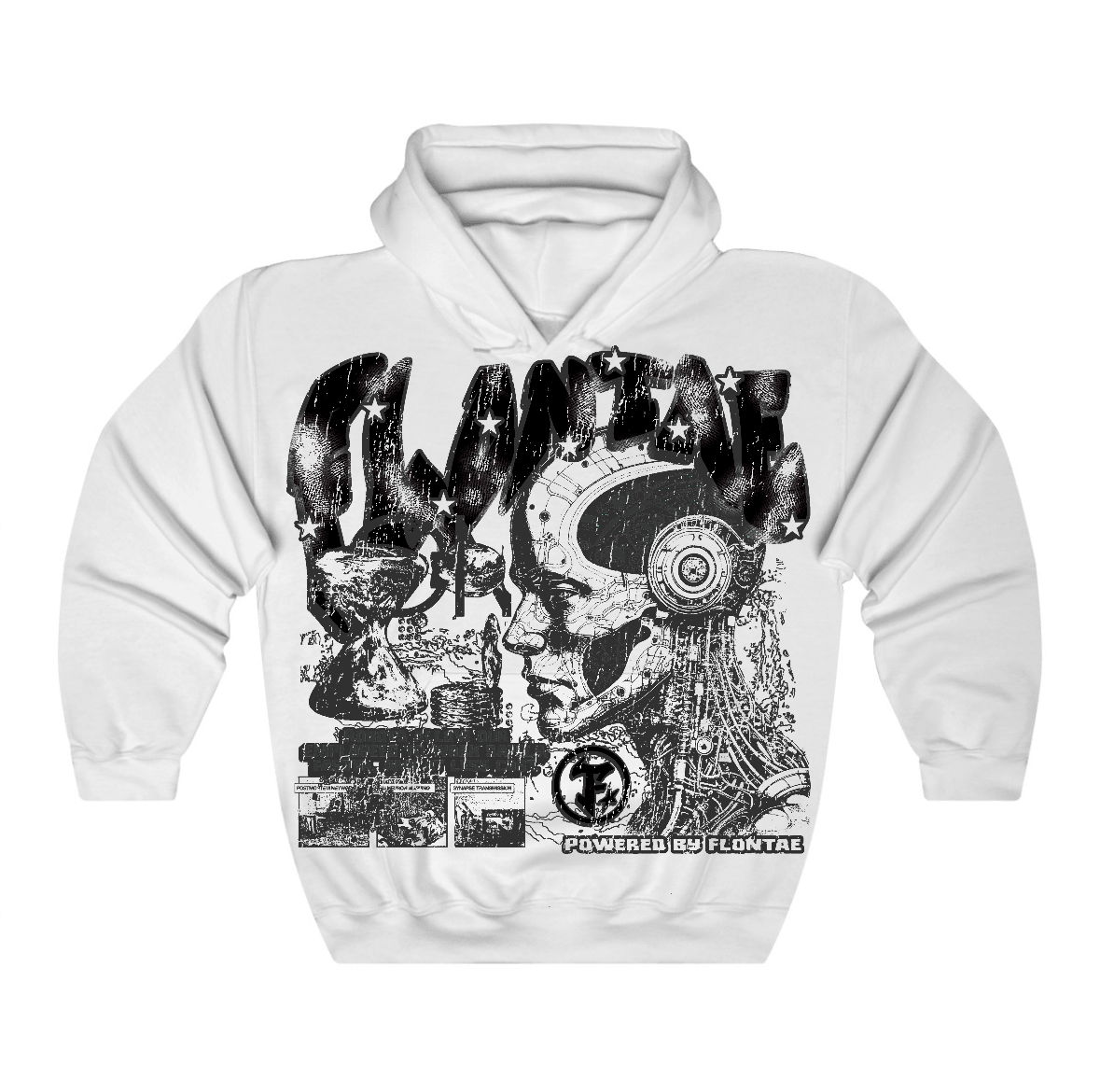 Black Cat 4s Flontae Hoodie Smartness Graphic
