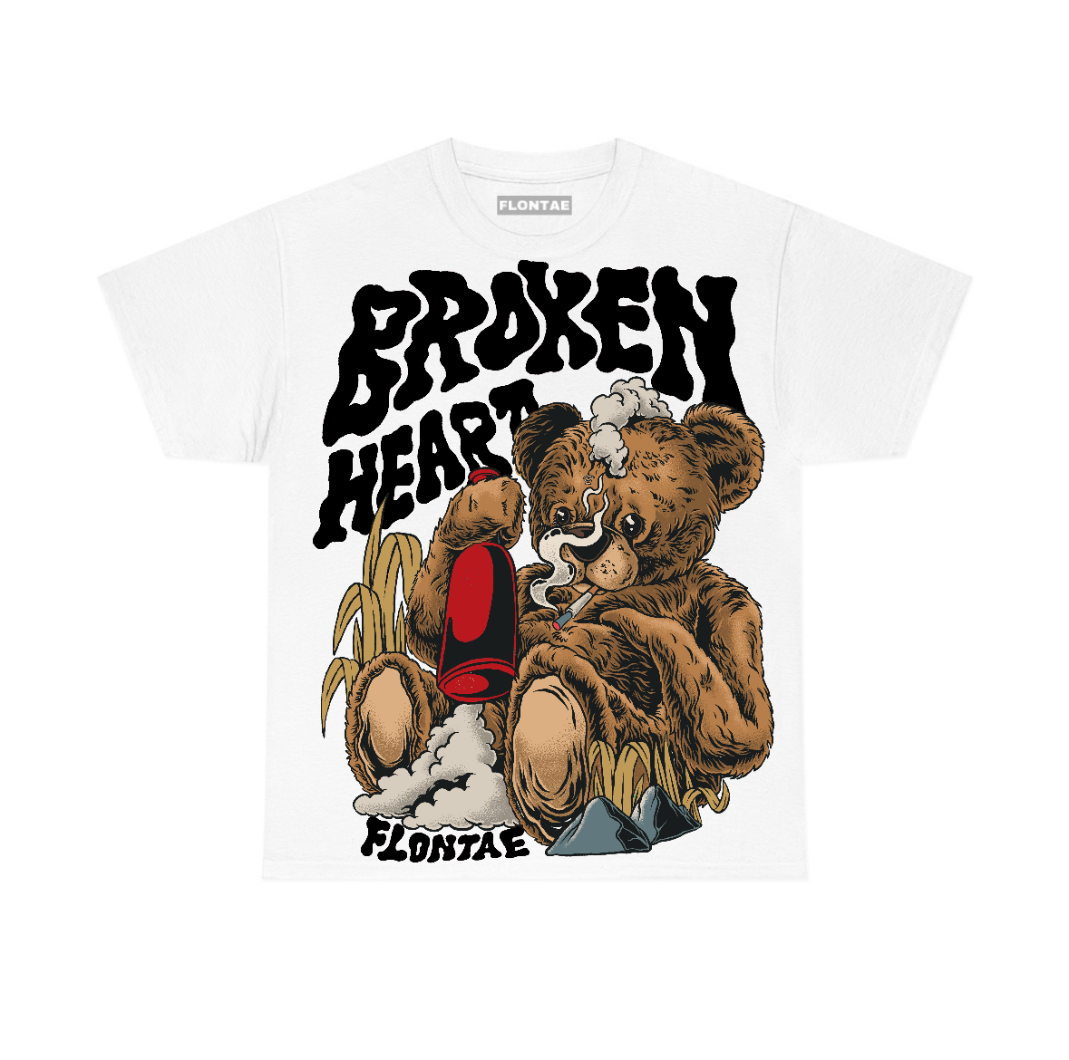Taxi 12s Flontae T-Shirt Broken Heart Graphic
