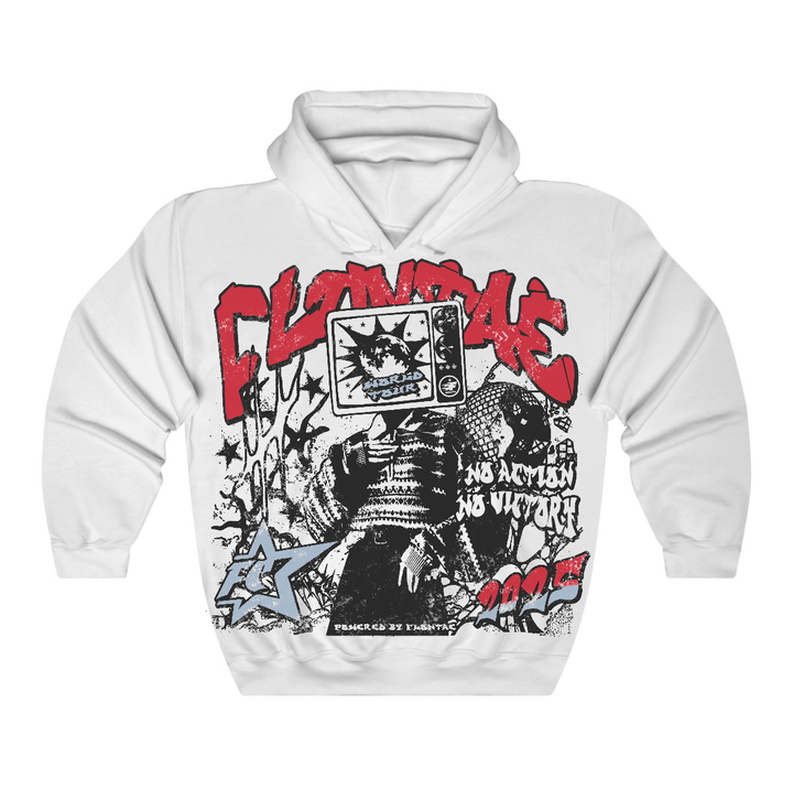 Fire Red “Black Tongue” 5s Flontae Hoodie No Victory Graphic