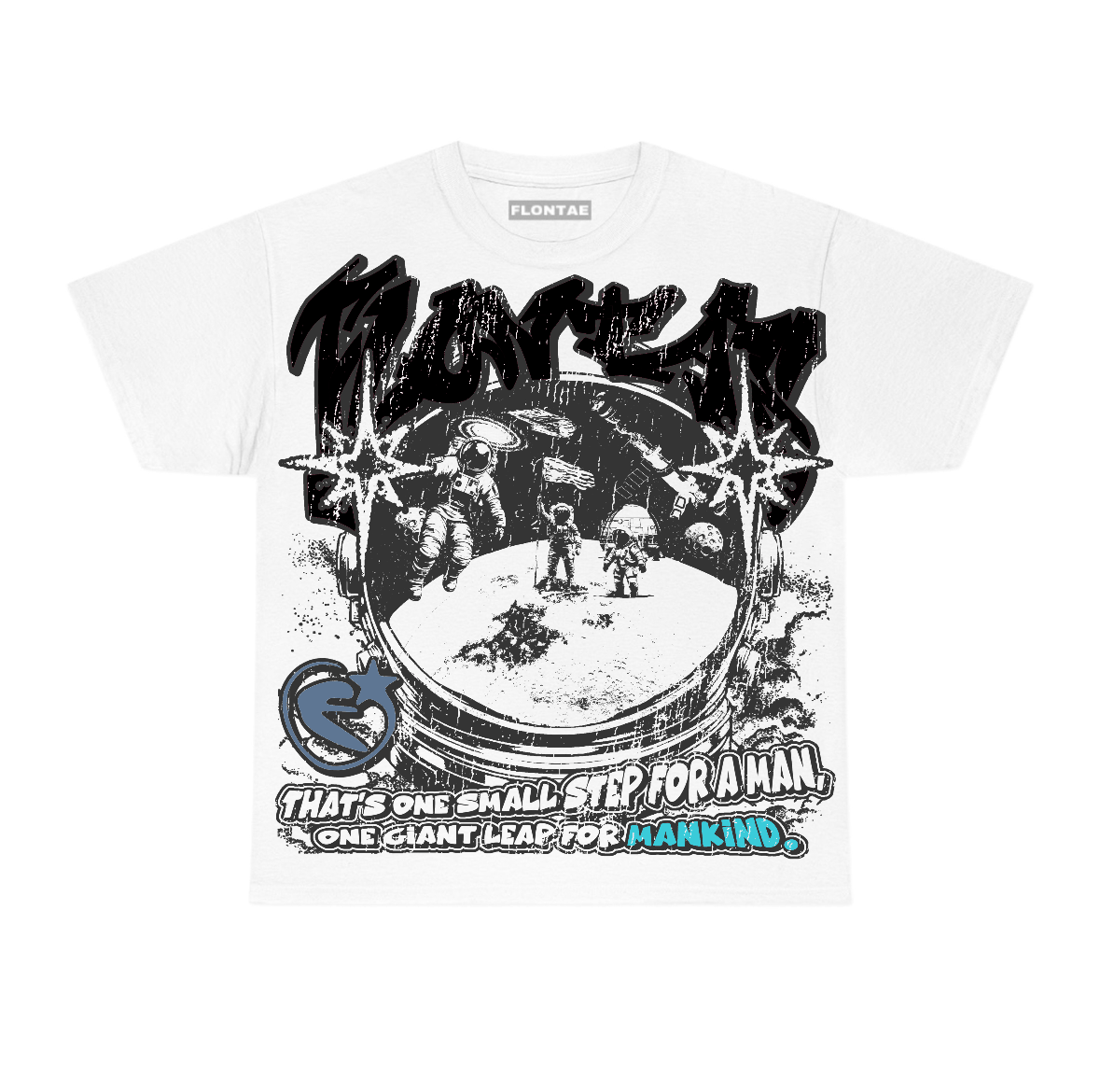 Gamma Blue 11s Flontae T-Shirt Be Proud Graphic
