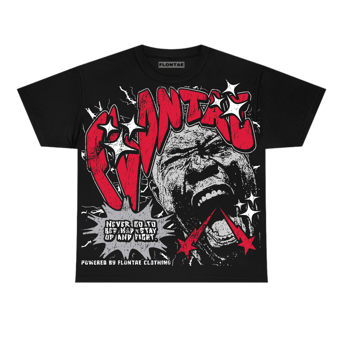 Toro Bravo 4s Flontae T-Shirt Never Quit Graphic