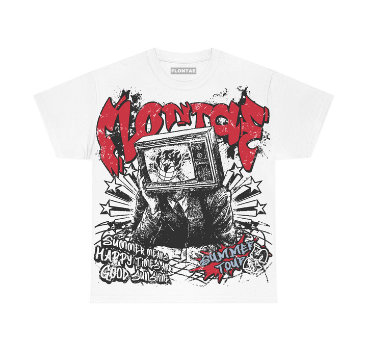 Fire Red “Black Tongue” 5s Flontae T-Shirt Happiness Graphic