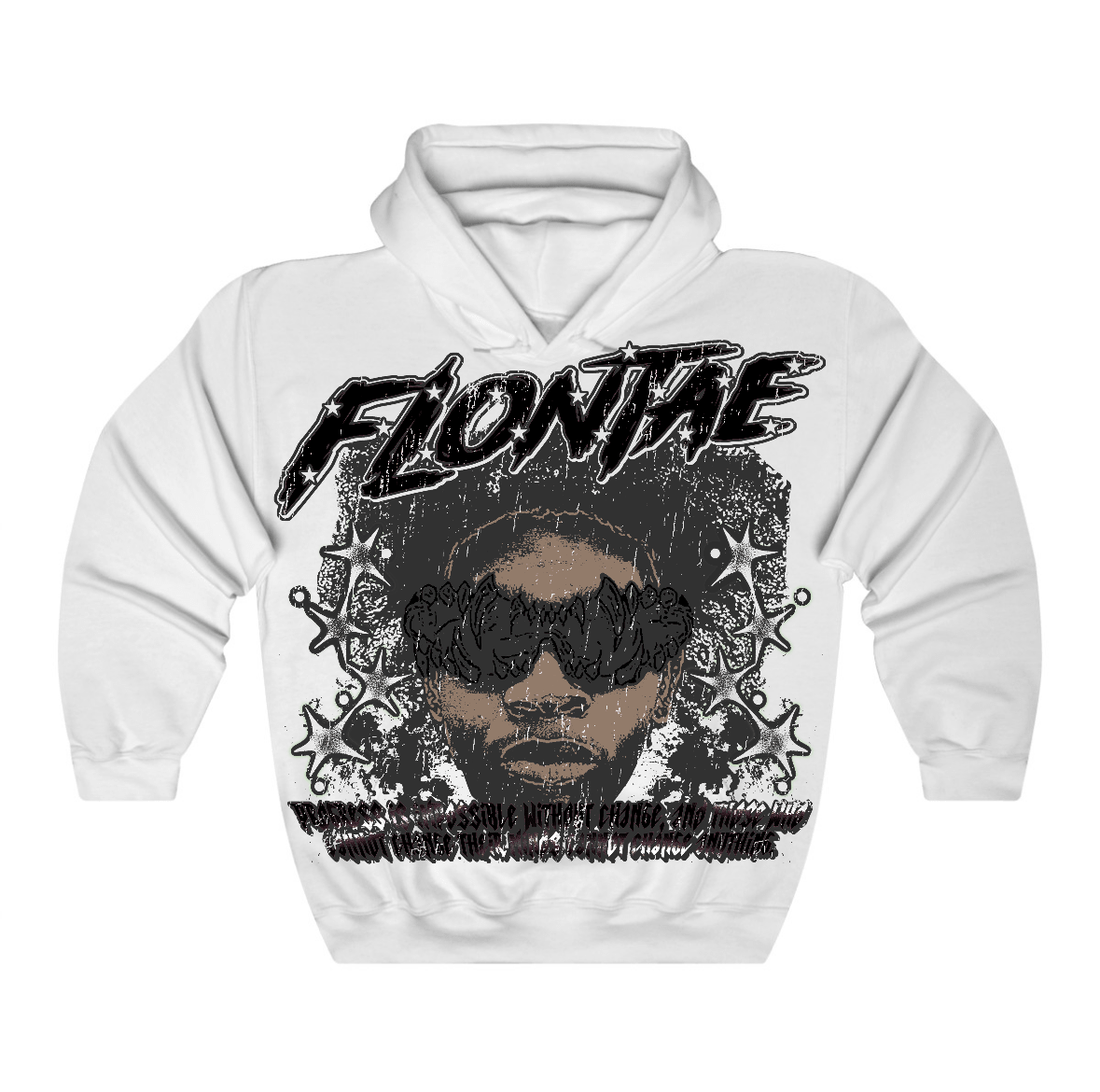 Black Cat 4s Flontae Hoodie Stay Hopeful Graphic