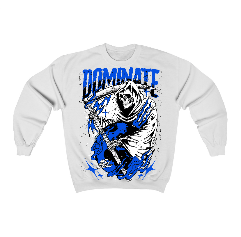 Blueberry 12s Flontae Crewneck Sweatshirt Dominate Graphic
