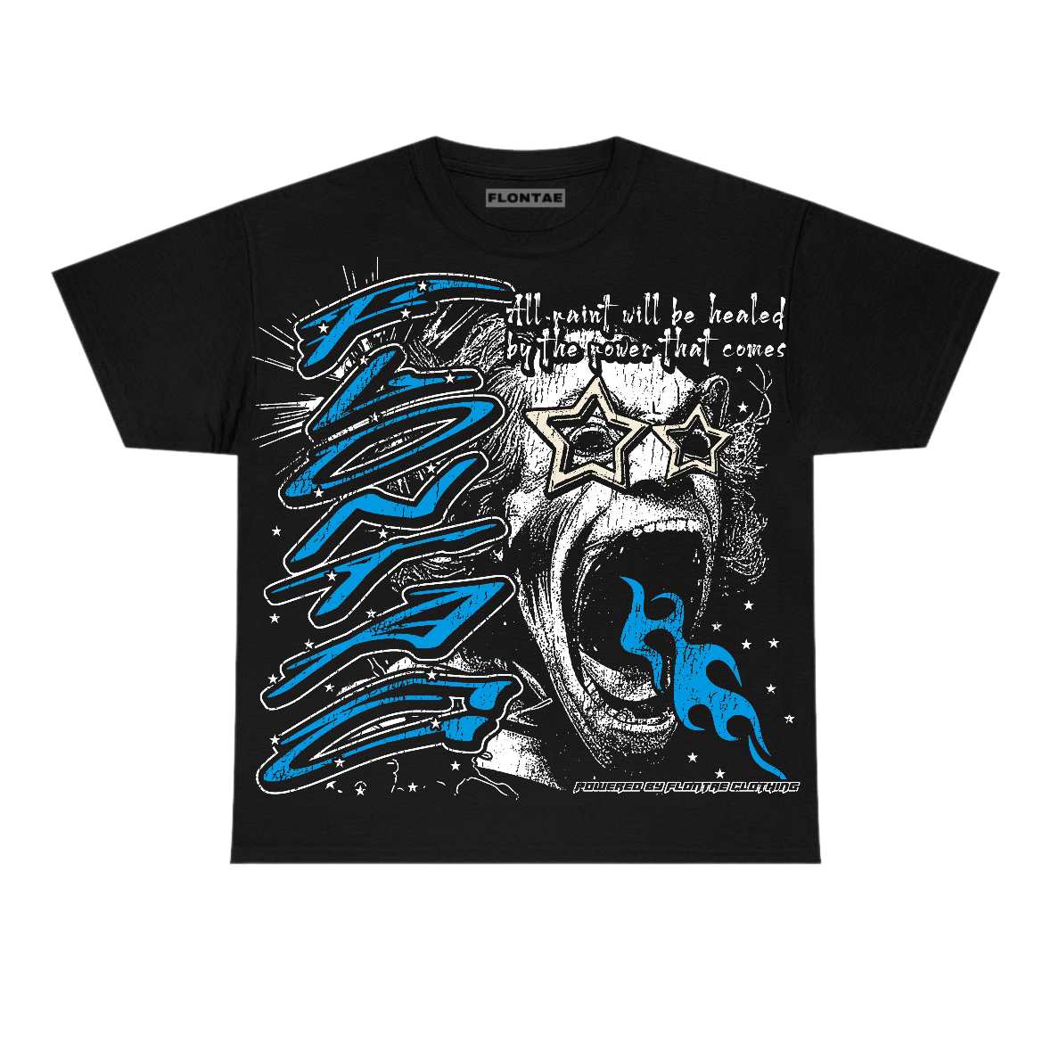 University Blue Reimagined 1s Flontae T-Shirt Wonder Graphic