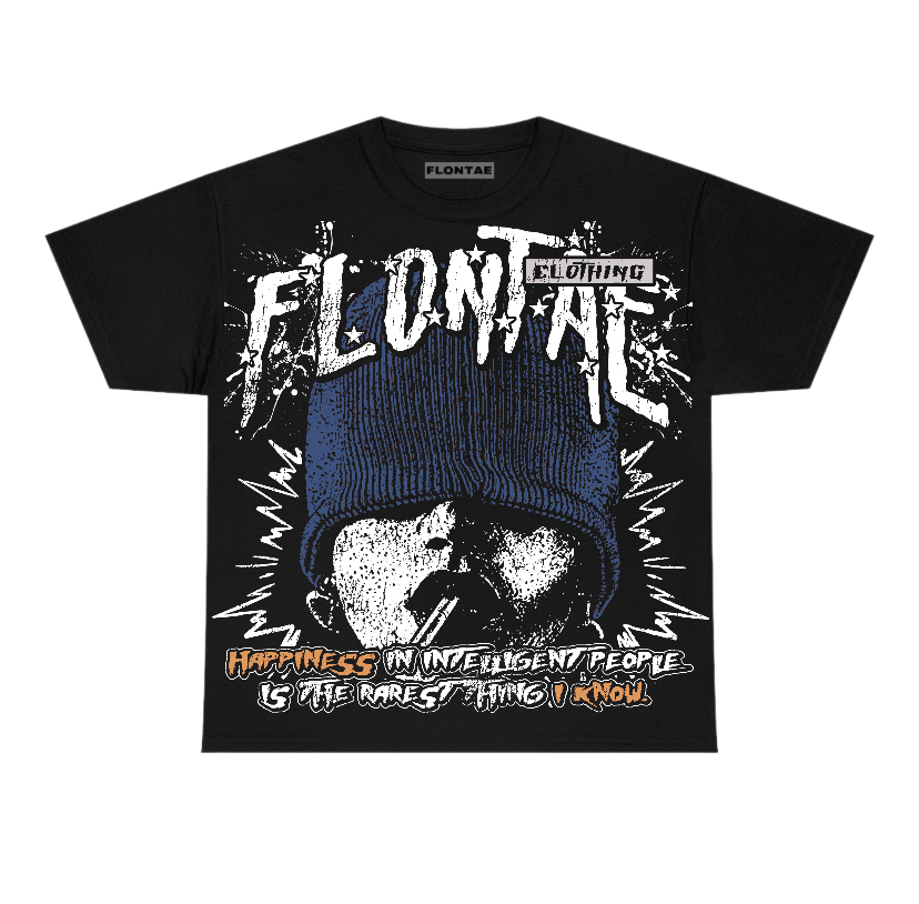 Navy 4s Flontae T-Shirt Furious Graphic