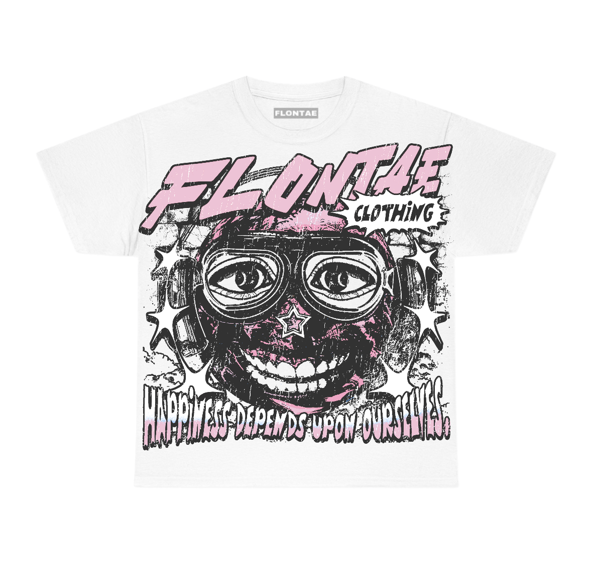 Pearl Pink 12s Flontae T-Shirt Midnight Aura Graphic