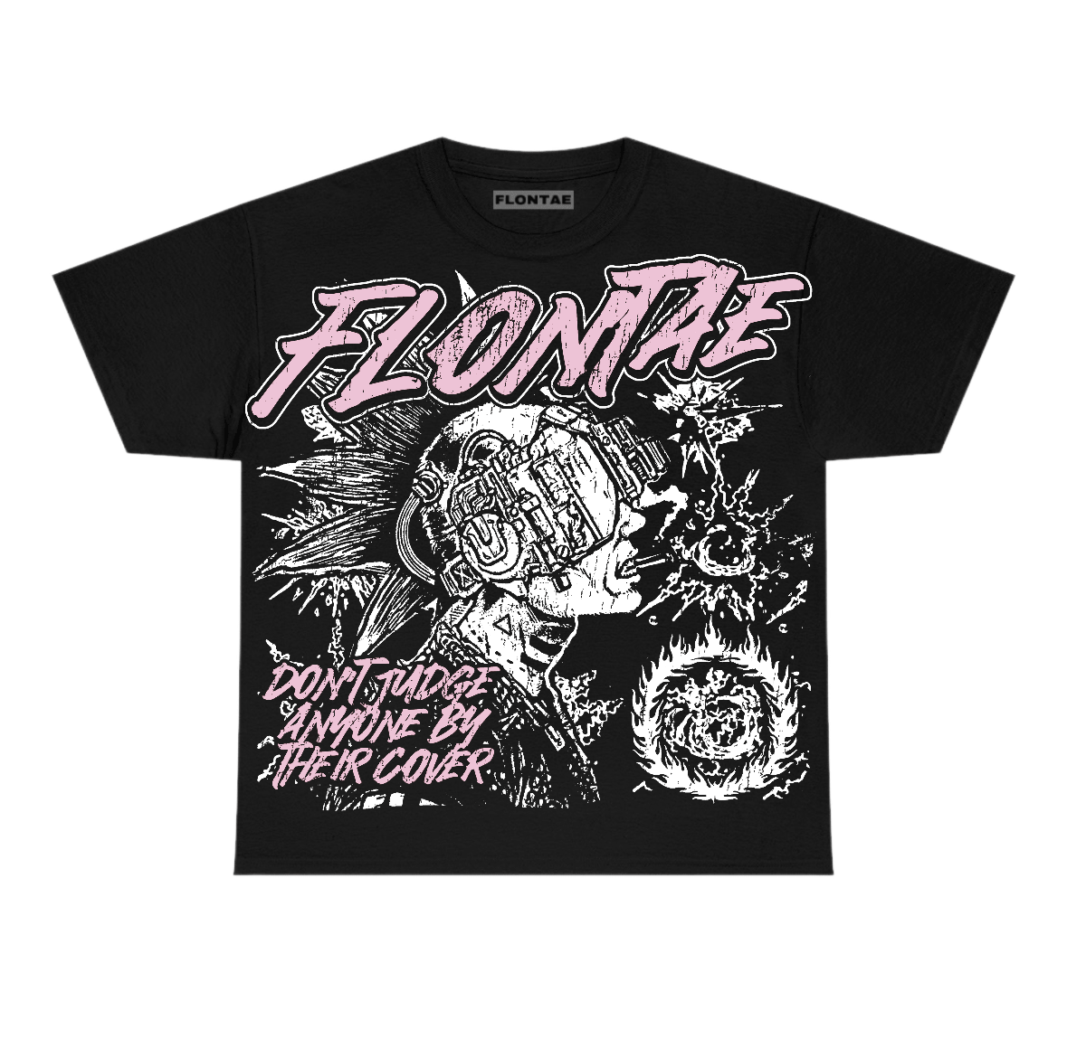 Pearl Pink 12s Flontae T-Shirt Don't Judge Graphic