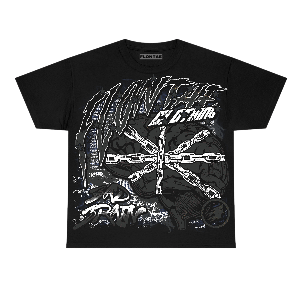 Black Cat 4s Flontae T-Shirt Bad Brain Graphic